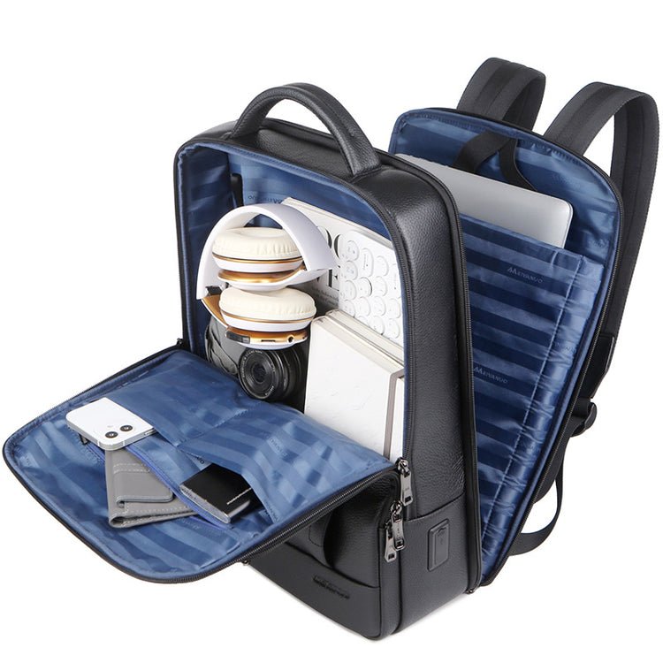 CarryQuest® Uitbreidbare Rugzak - 20 - 35L - Lichtgewicht Leer - Zakelijk & OutdoorCarryQuest®simpleNiet Klaar