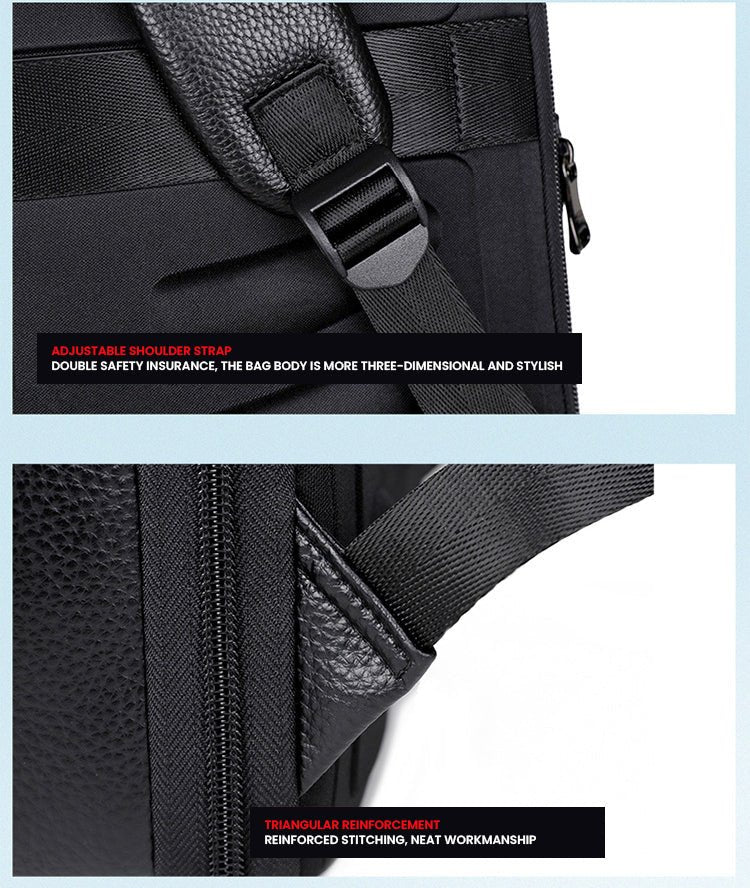 CarryQuest® Uitbreidbare Rugzak - 20 - 35L - Waterbestendig Leer - Perfect voor Werk & WeekendCarryQuest®simpleNiet Klaar