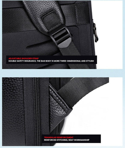 CarryQuest® Uitbreidbare Rugzak - 20 - 35L - Waterbestendig Leer - Perfect voor Werk & WeekendCarryQuest®simpleNiet Klaar