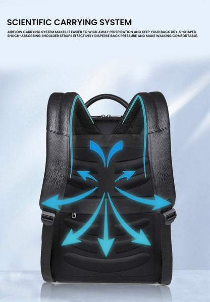 CarryQuest® Uitbreidbare Rugzak - 20 - 35L - Waterbestendig Leer - Perfect voor Werk & WeekendCarryQuest®simpleNiet Klaar