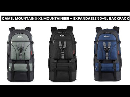 CarryQuest® Uitbreidbare XL Rugzak 50+5L – Duurzaam, Ergonomisch en Perfect voor AvonturenCarryQuest®simpleNiet Klaar
