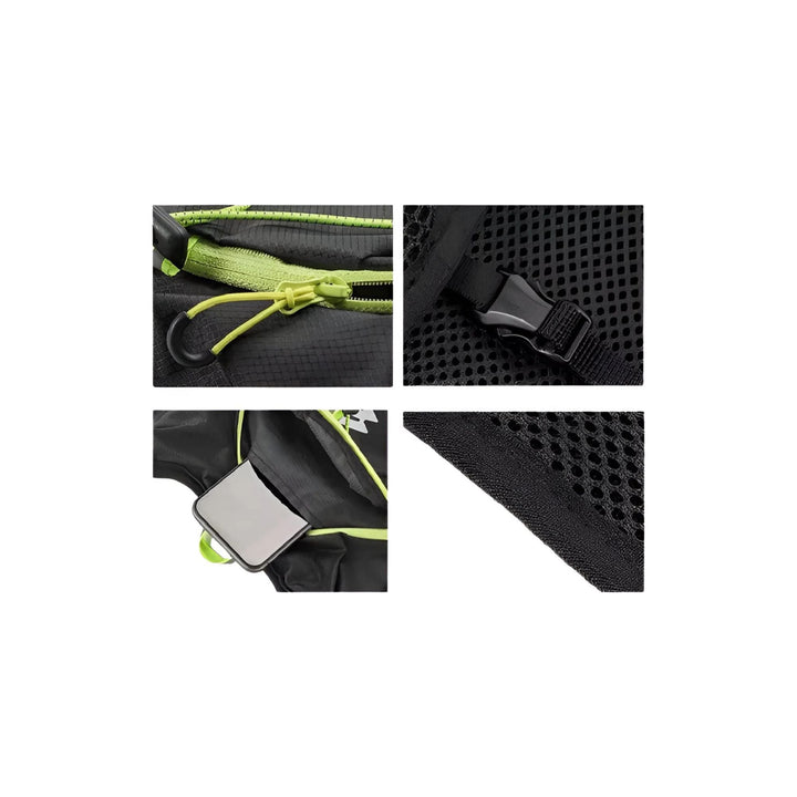 CarryQuest® - Ultralicht 16L Backpack - 2L PEVA Water Bag - Waterbestendig - Wandelrugzak - Groen