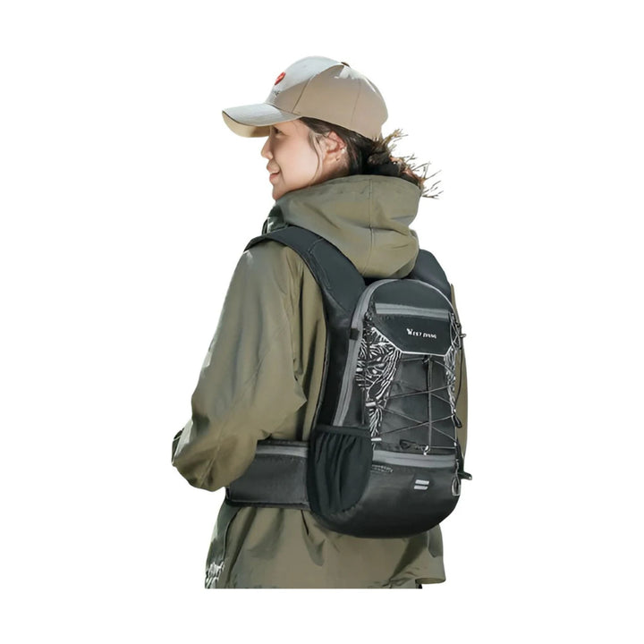 CarryQuest® - Ultralicht 16L Backpack - 2L PEVA Water Bag - Waterbestendig - Wandelrugzak - Oranje