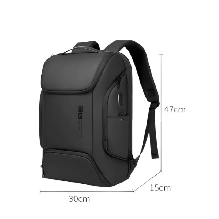 CarryQuest® - USB Laptoprugzak - Waterdicht - USB - Zwart