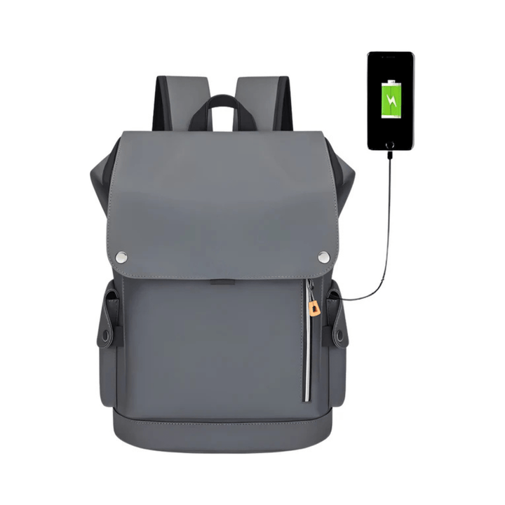 CarryQuest® - USB Oplaadbare Stadsrugzak - Waterdicht Capaciteit 20 - 35 liter - Grijs