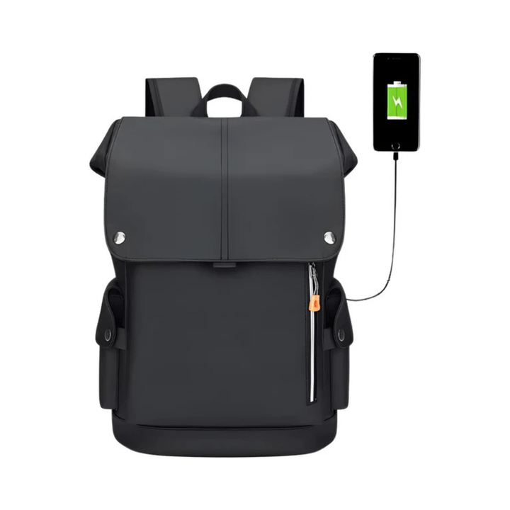 CarryQuest® - USB Oplaadbare Stadsrugzak - Waterdicht Capaciteit 20 - 35 liter - Zwart
