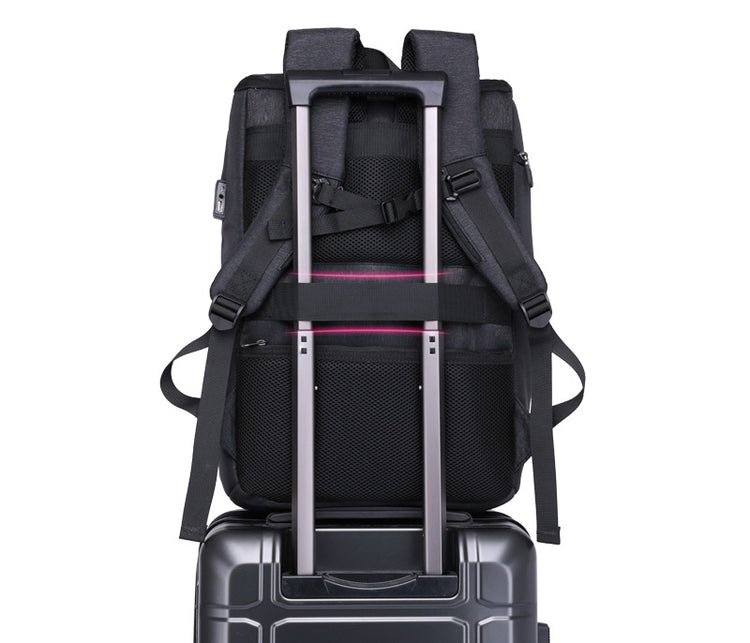 CarryQuest® USB Rugzak – 20 - 35L – Laptop 15"/16" – Waterdicht – Oplaadfunctie – Zakelijk & DagelijksCarryQuest®simpleNiet Klaar