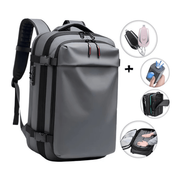 CarryQuest® - Vacuum Rugzak Pro2 - Inclusief Pomp - Grijs