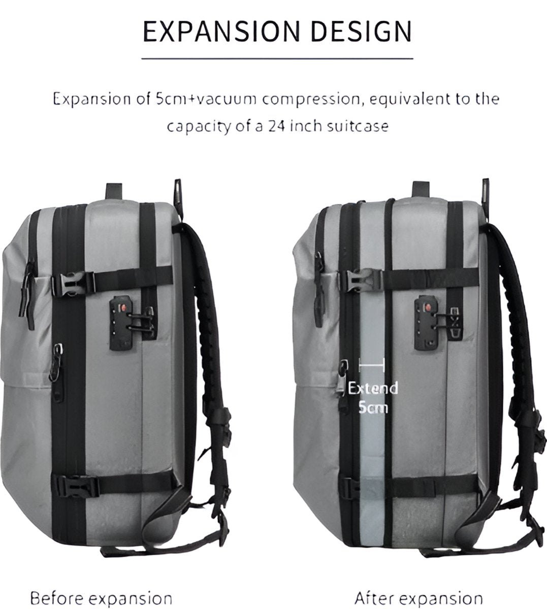 CarryQuest® - Vacuum Rugzak Pro2 - Inclusief Pomp - ZwartCarryQuestsimple