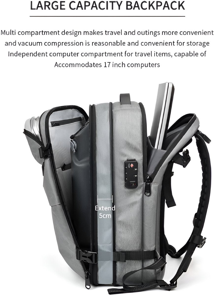 CarryQuest® - Vacuum Rugzak Pro2 - Inclusief Pomp - ZwartCarryQuestsimple