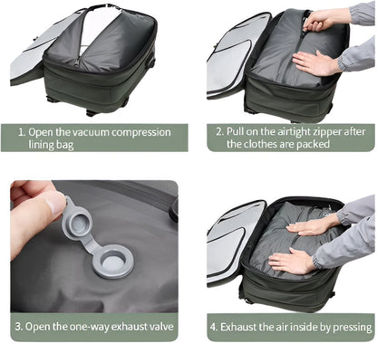 CarryQuest® - Vacuum Rugzak Pro2 - Inclusief Pomp - ZwartCarryQuestsimple