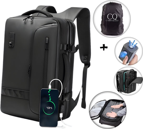 CarryQuest® - Vacuum Rugzak - RZ/TX Pro - incl. Draadloze Pomp