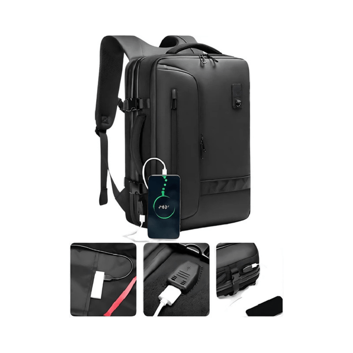 CarryQuest® - Vacuum Rugzak - RZ/TX Pro - JuiceBoxx® Powerbank en Draadloze Pomp
