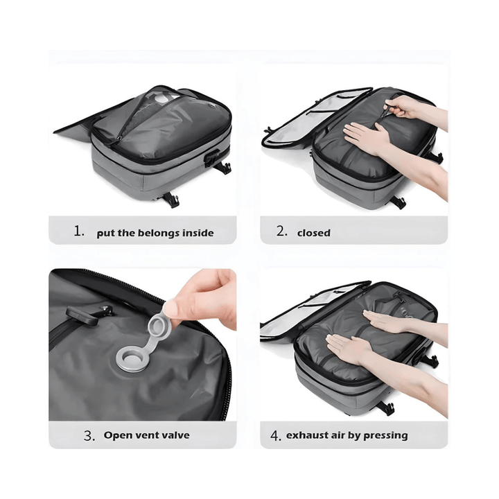 CarryQuest® - Vacuum Rugzak - RZ/TX Pro - JuiceBoxx® Powerbank en Draadloze Pomp