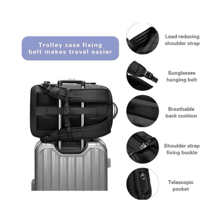 CarryQuest® - Vacuum Rugzak - RZ/TX Pro - JuiceBoxx® Powerbank en Draadloze Pomp