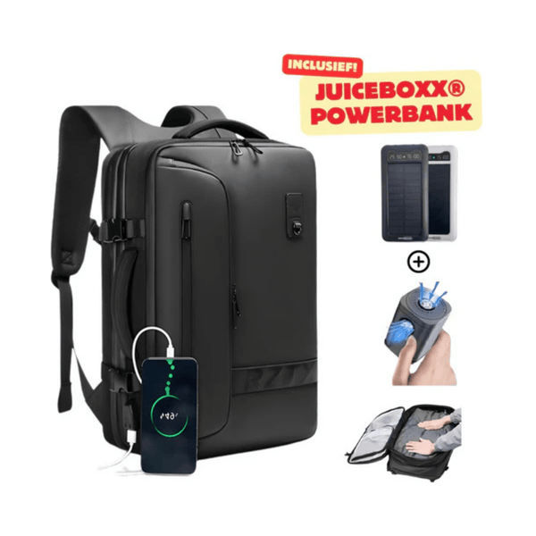 CarryQuest® - Vacuum Rugzak - RZ/TX Pro - JuiceBoxx® Powerbank en Draadloze Pomp