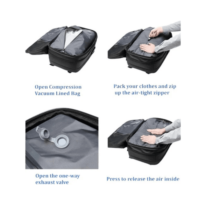 CarryQuest® - Vacuum Rugzak Zen - Grijs