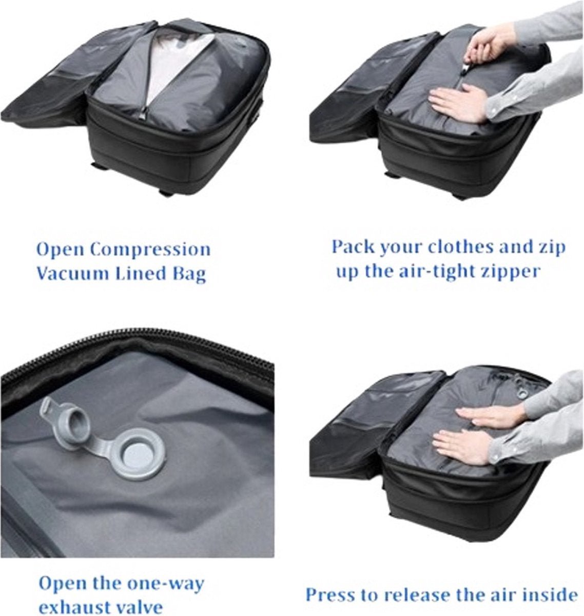 CarryQuest® - Vacuum Rugzak Zen - GrijsCarryQuestsimple