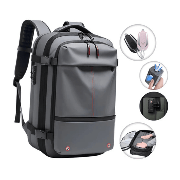 CarryQuest® - Vacuum Rugzak Zen - Grijs