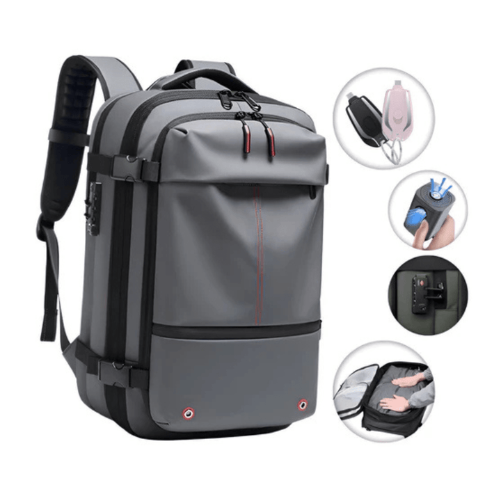 CarryQuest® - Vacuum Rugzak Zen - Grijs