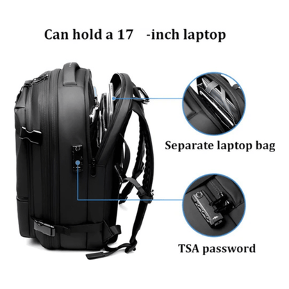 CarryQuest® - Vacuum Rugzak Zen - Incl. Pomp - Blauw