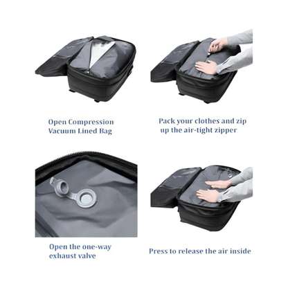 CarryQuest® - Vacuum Rugzak Zen - Incl. Pomp - Groen