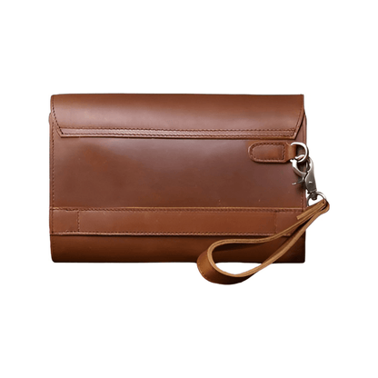 CarryQuest® - Vintage Heren Clutch - Telefoon Tas - BruinCarryQuestsimple