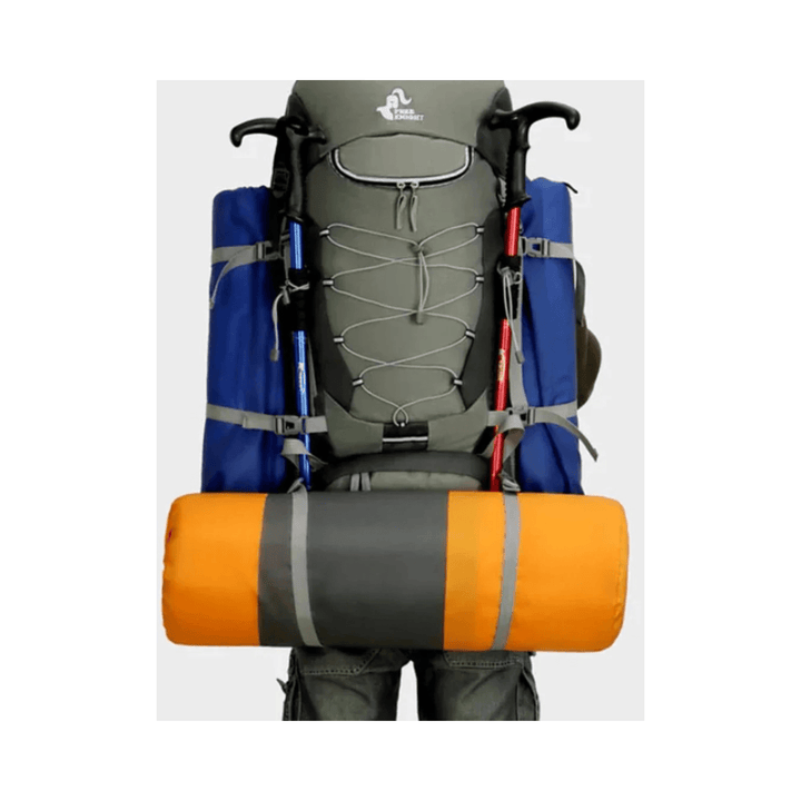 CarryQuest® - wandelrugzak - 75L Camping - Hiking Rugzak – Waterbestendig - Lichtgewicht - Paars