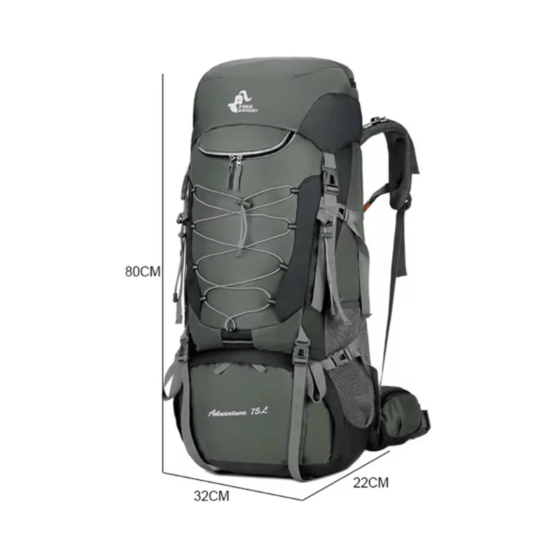 CarryQuest® - wandelrugzak - 75L Camping - Hiking Rugzak – Waterbestendig - Lichtgewicht - PaarsCarryQuestsimple