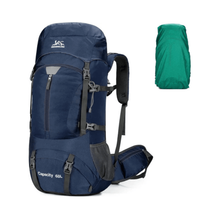 CarryQuest® - Wandelrugzak - Rugzakken - 60L - Waterdicht - Outdoor - Wandelen - Donker Blauw