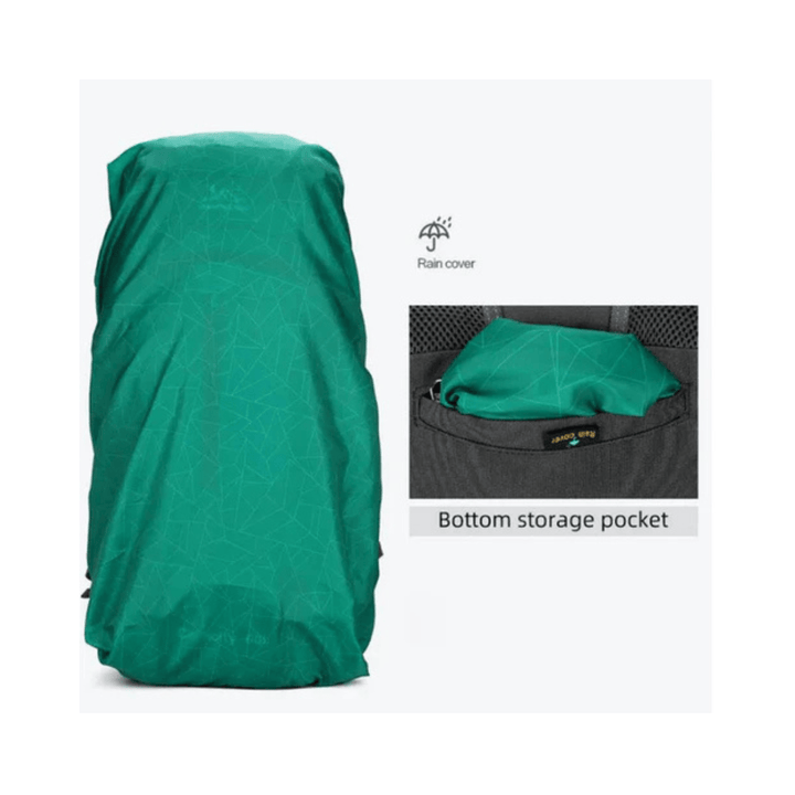 CarryQuest® - Wandelrugzak - Rugzakken - 60L - Waterdicht - Outdoor - Wandelen - Zwart