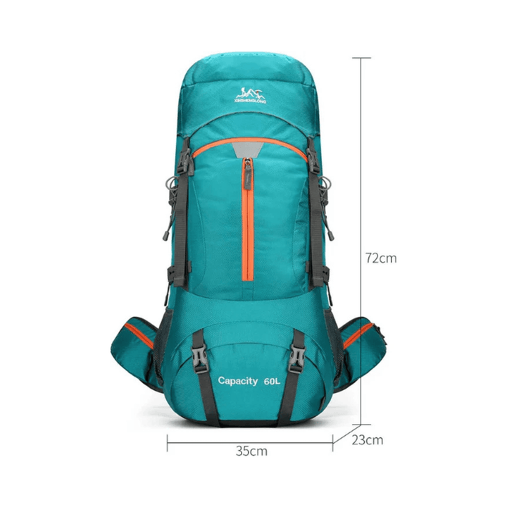 CarryQuest® - Wandelrugzak - Rugzakken - 60L - Waterdicht - Outdoor - Wandelen - Zwart