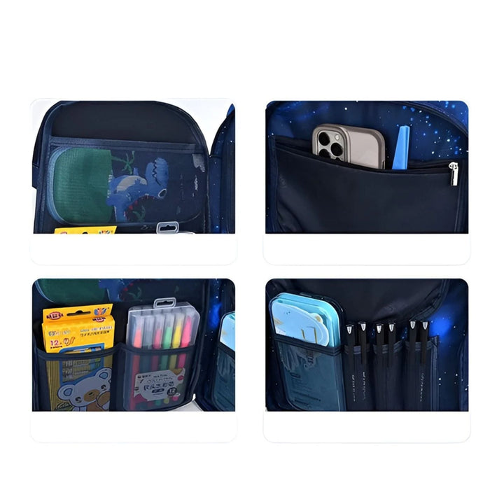 CarryQuest® - Waterdicht Schooltas - Lichtgewicht - Basisschool Rugzak - Grijs