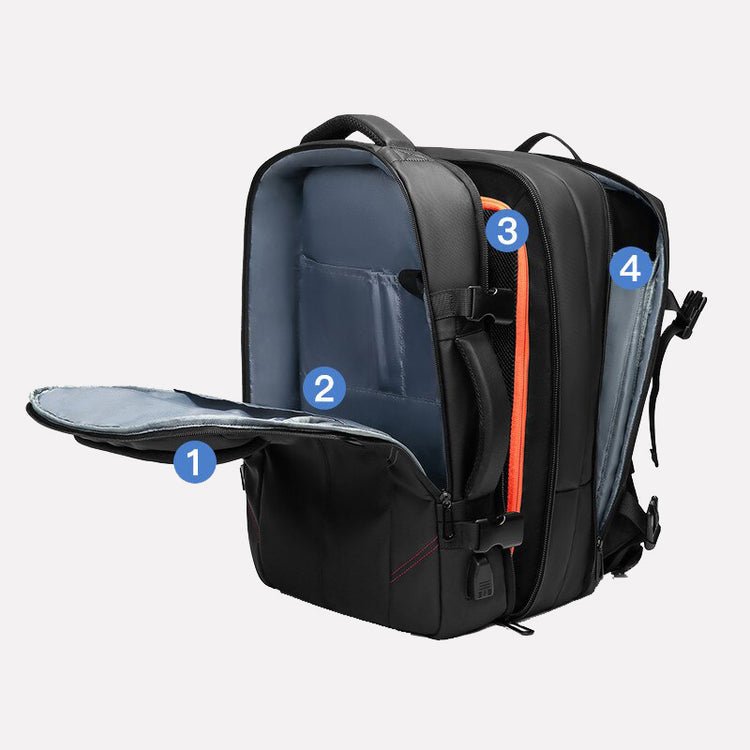 CarryQuest® Waterdichte Anti - Diefstal Laptop Rugzak - 35 Liter - 15,6 Inch - ZwartCarryQuest®simpleNiet Klaar
