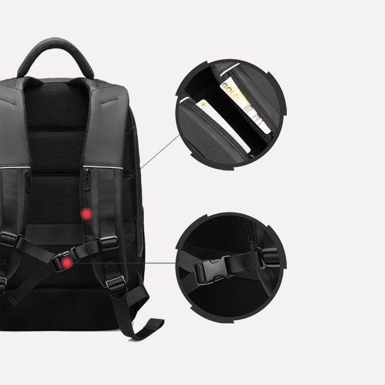 CarryQuest® Waterdichte Antidiefstal Reistas – 20L/35L – Lichtgewicht en StijlvolCarryQuest®Laptop Rugzak03