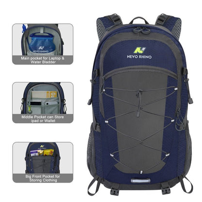 CarryQuest® Waterdichte Bergsport Rugzak – Lichtgewicht 40 - 70L – Perfect voor Avontuurlijke HikesCarryQuest®Wandel Rugzak03
