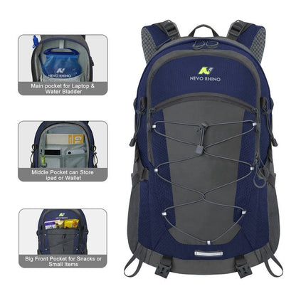 CarryQuest® Waterdichte Bergsport Rugzak – Lichtgewicht 40 - 70L – Perfect voor Avontuurlijke HikesCarryQuest®Wandel Rugzak03