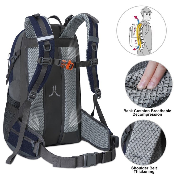 CarryQuest® Waterdichte Bergsport Rugzak – Lichtgewicht 40 - 70L – Perfect voor Avontuurlijke HikesCarryQuest®Wandel Rugzak03