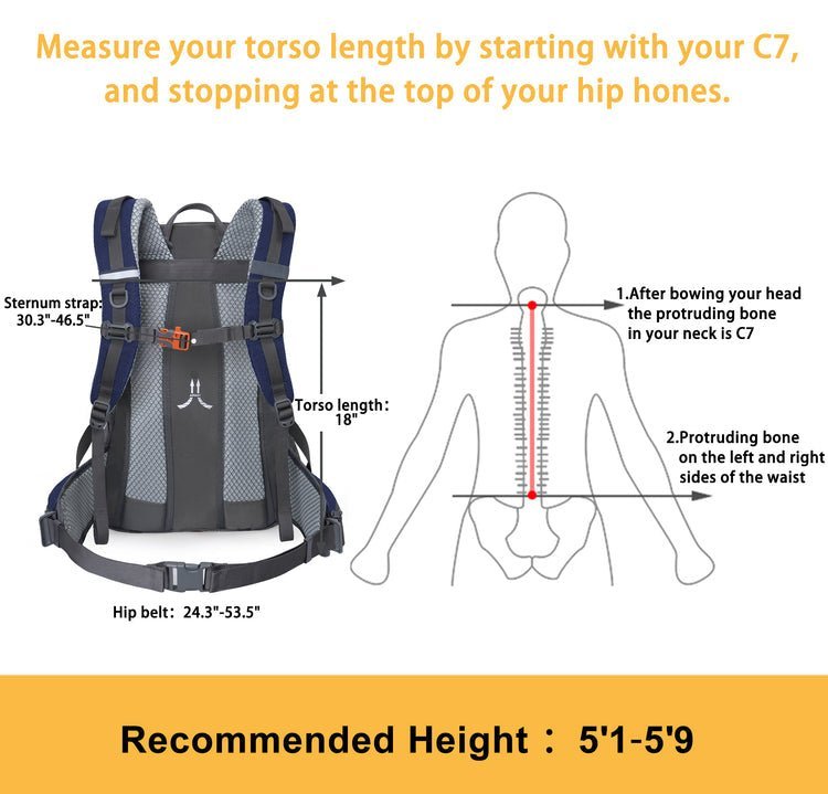 CarryQuest® Waterdichte Bergsport Rugzak – Lichtgewicht 40 - 70L – Perfect voor Avontuurlijke HikesCarryQuest®Wandel Rugzak03