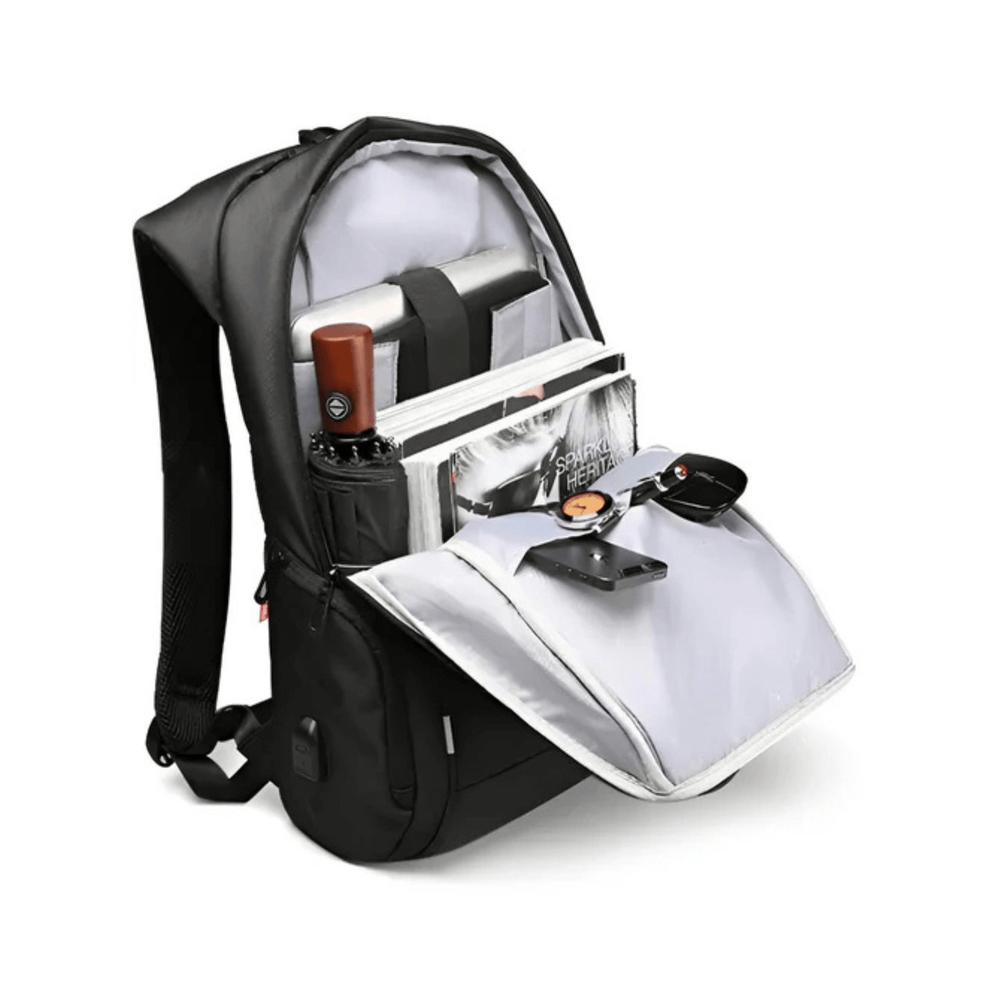 CarryQuest® - Waterdichte Laptop Rugzak - USB Oplaadbaar - 15.6 - 17.3 inch - ZwartCarryQuestsimple