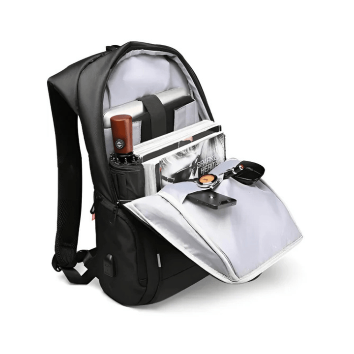 CarryQuest® - Waterdichte Laptop Rugzak - USB Oplaadbaar - 15.6 - 17.3 inch - Zwart