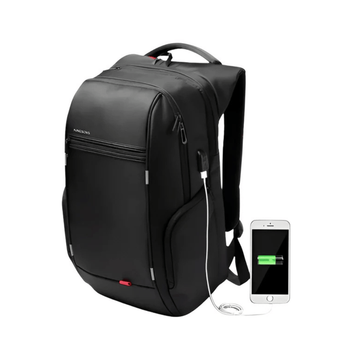 CarryQuest® - Waterdichte Laptop Rugzak - USB Oplaadbaar - 15.6 - 17.3 inch - Zwart