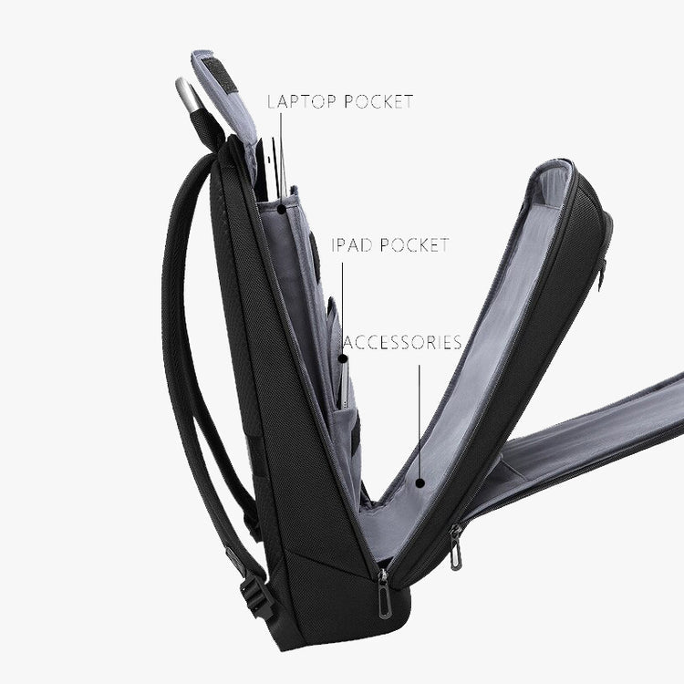 CarryQuest® Waterdichte Laptoprugzak – 30L – Ergonomisch en DiefstalbestendigCarryQuest®Laptop Rugzak03