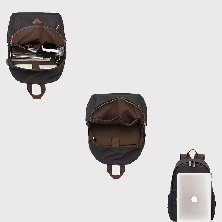 CarryQuest® Waterdichte USB Rugzak – 20 - 35 Liter – Multifunctioneel – Vintage Design – Perfect voor Reizen & Dagelijks GebruikCarryQuest®Reis - /Weekendtas03