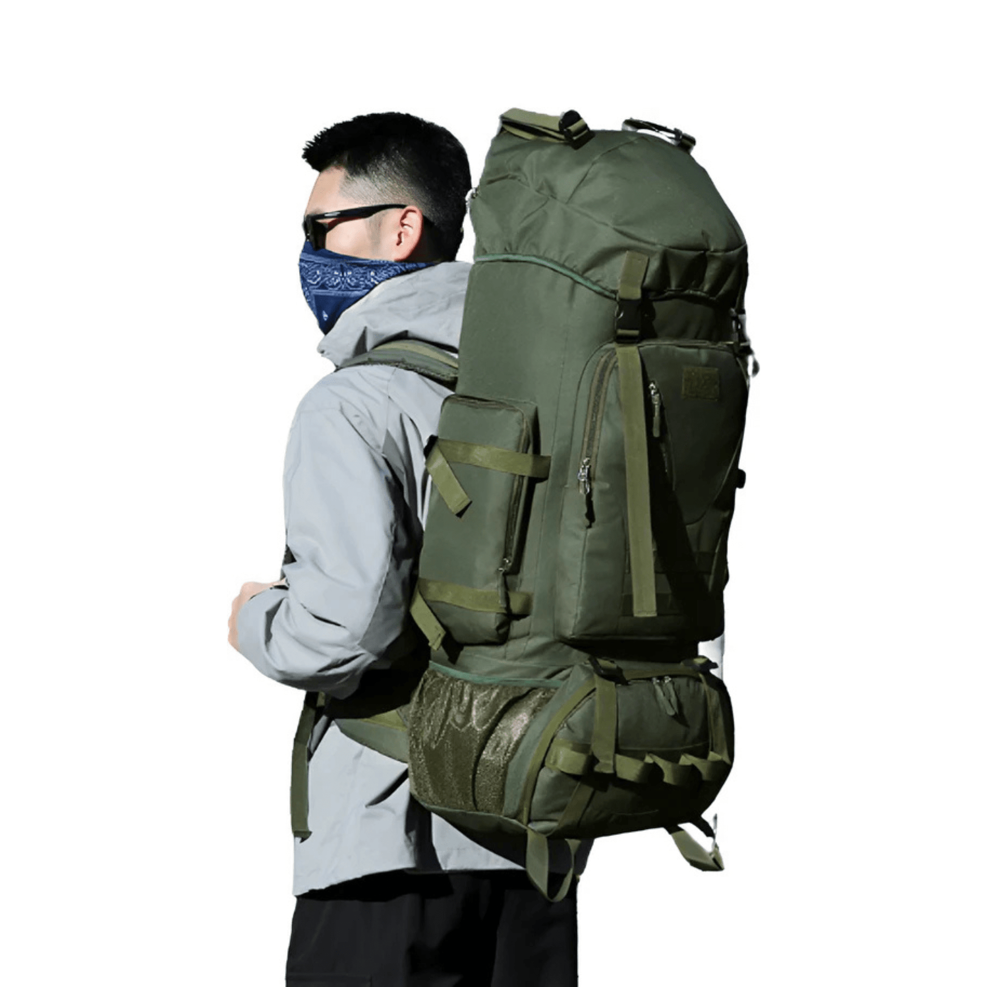 CarryQuest® - Waterdichte - Wandelen - Camping - Rugzak - Heren - 90 Liter - GroenCarryQuestsimple