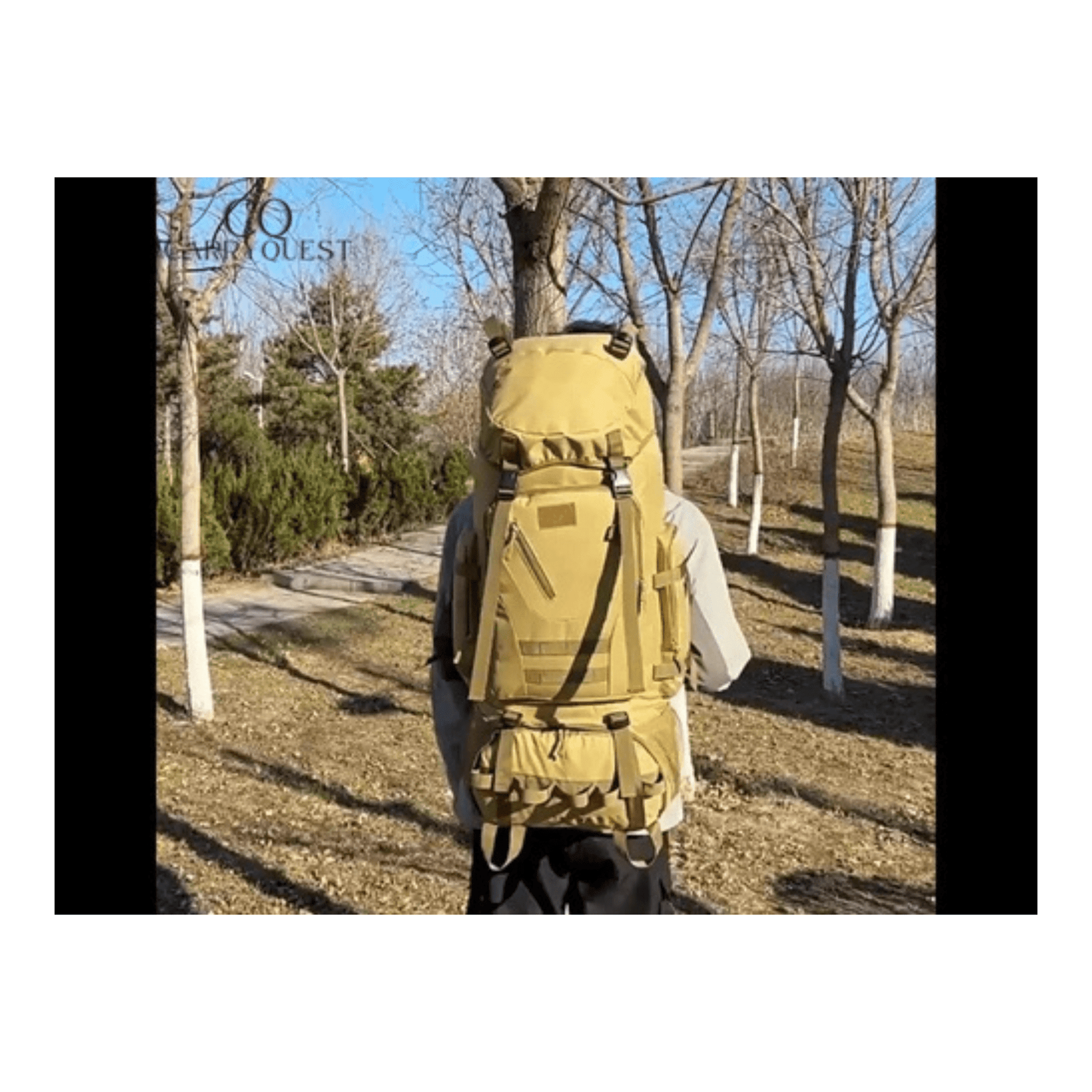 CarryQuest® - Waterdichte - Wandelen - Camping - Rugzak - Heren - 90 Liter - GroenCarryQuestsimple