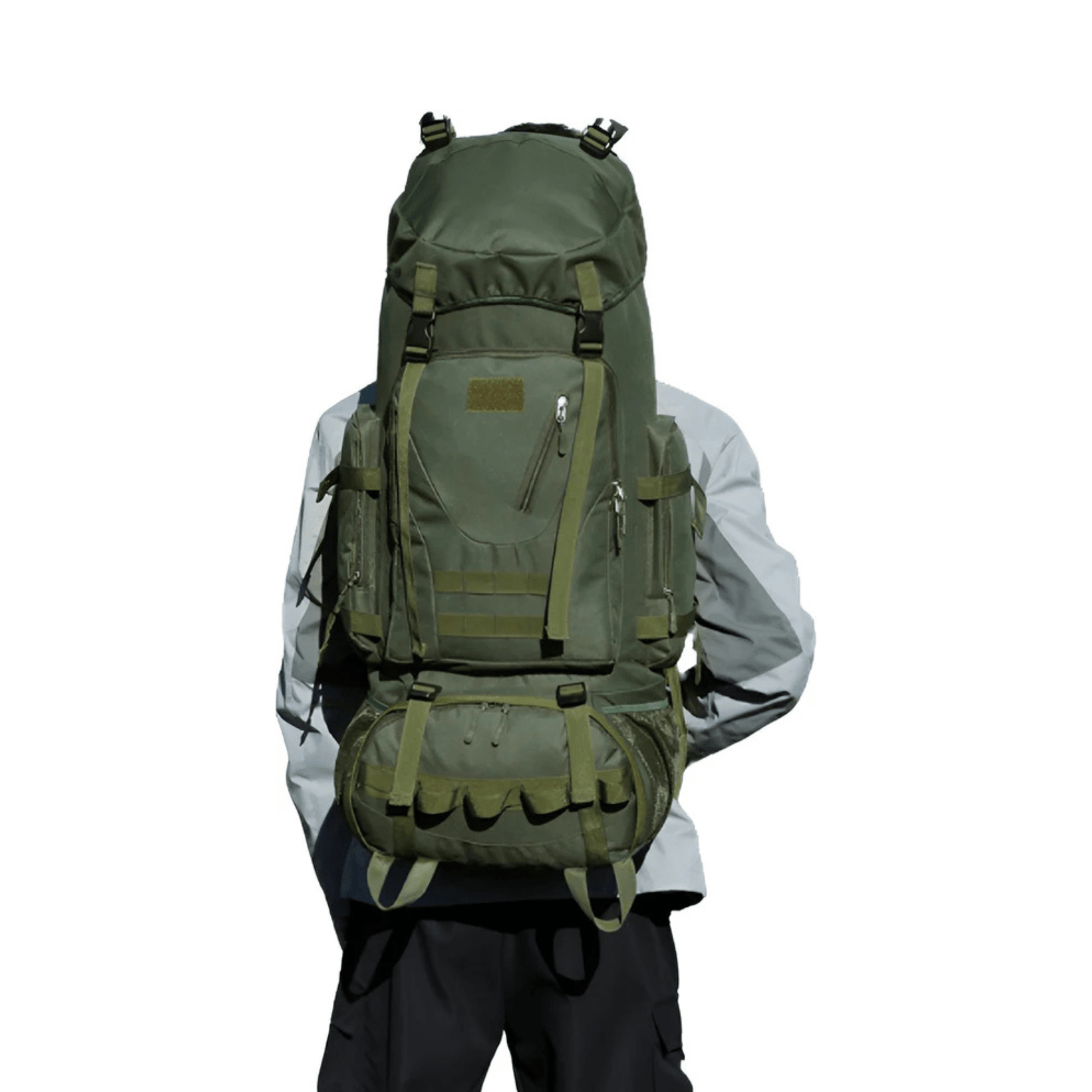 CarryQuest® - Waterdichte - Wandelen - Camping - Rugzak - Heren - 90 Liter - GroenCarryQuestsimple