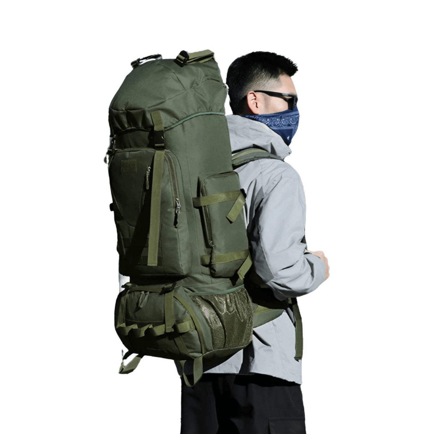 CarryQuest® - Waterdichte - Wandelen - Camping - Rugzak - Heren - 90 Liter - GroenCarryQuestsimple