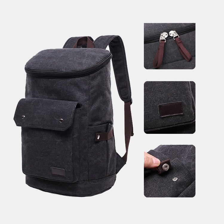 CarryQuest® Waterdichte Wandelsrugzak 20L – Canvas – Vintage Look – Ideaal voor Reizen & Dagelijks GebruikCarryQuest®Wandel Rugzak03