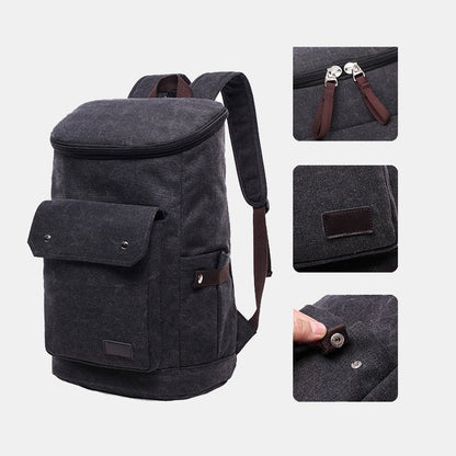 CarryQuest® Waterdichte Wandelsrugzak 20L – Canvas – Vintage Look – Ideaal voor Reizen & Dagelijks GebruikCarryQuest®Wandel Rugzak03